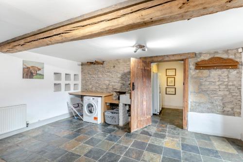 Η κουζίνα ή μικρή κουζίνα στο Stubbs Grange Barn