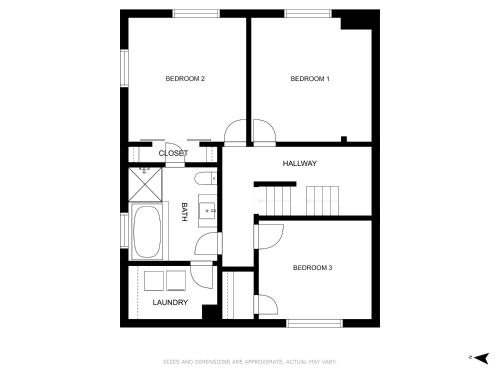 a floor plan of a house at Modern Treetop Cabin by Lake Arrowhead Village in Lake Arrowhead