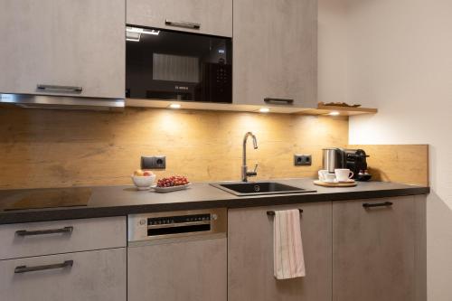 Appartements SonnAlmにあるキッチンまたは簡易キッチン