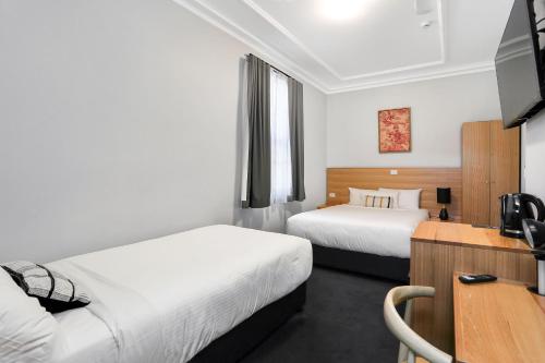 Penshurst Hotelにあるベッド