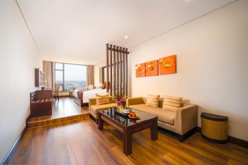 Un lugar para sentarse en Minh Toan Galaxy Hotel