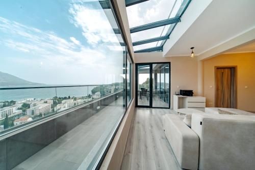 Μπαλκόνι ή βεράντα στο Budva Gate Penthouse