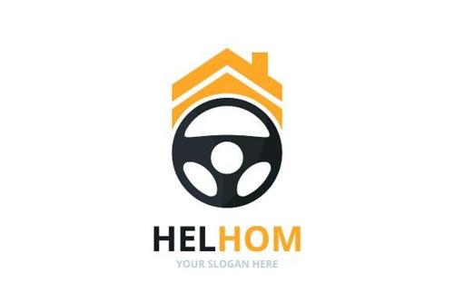 a logo for a home improvement company with a helium at nauman ki property in Dubai