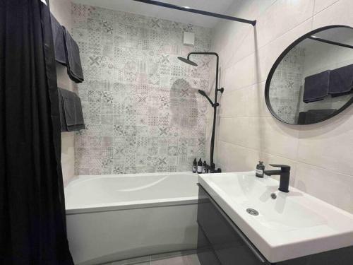 ห้องน้ำของ Apartment Jõesuu