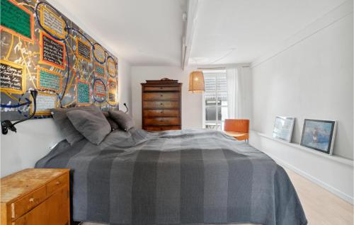 Stunning Home In Hasle With Wifiにあるベッド