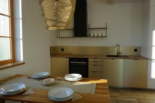 Dapur atau dapur kecil di Šalet Hrabětice