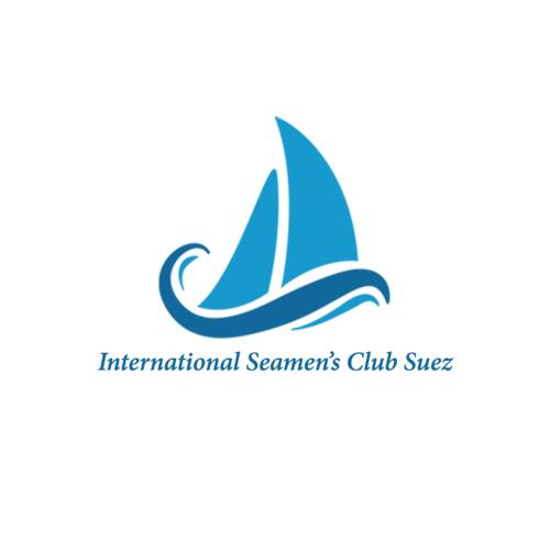 a logo for an international seameniners club slice at نادى البحارة الدولى بالسويس in Suez