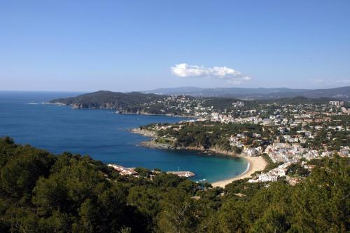 an aerial view of a beach and a city at CAPDEVILA 9 in Llafranc