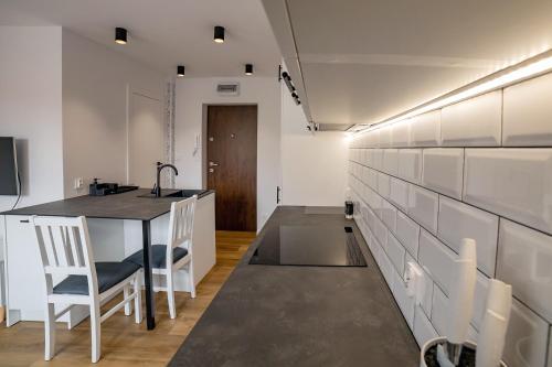 Kuchyň nebo kuchyňský kout v ubytování Apartament Alpaka 2