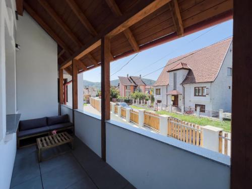 a view from the balcony of a house at Wanderer Sighisoara in Sighişoara