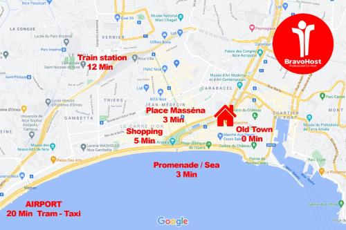 Old Town- 4 Pers, Vieux Nice, AC, wifi