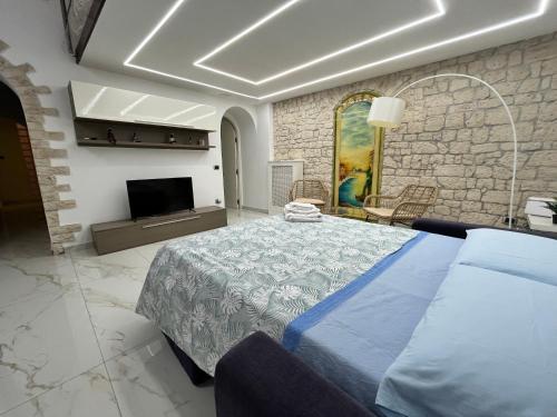 Postel nebo postele na pokoji v ubytování casa esmeralda