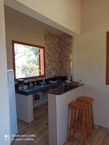 Dapur atau dapur kecil di Pousada Águas da Canastra