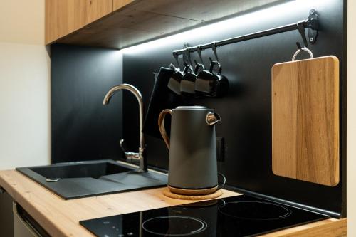Bedthoven lofts you! Self Check-in & Parkingにあるキッチンまたは簡易キッチン