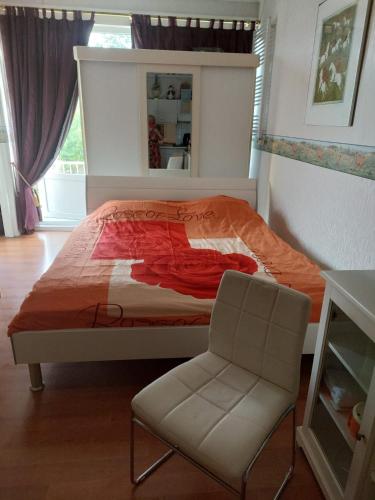 Postel nebo postele na pokoji v ubytování Mooi uitzicht appartement te huur tijdens de GP in Zandvoort