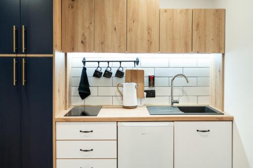 Bedthoven lofts you! Self Check-in & Parkingにあるキッチンまたは簡易キッチン