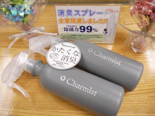 水戸市にあるArC LIFESTYLE SPACE & HOTEL - Vacation STAY 73237vのテーブルの上に置かれたシャミスル1本(パケット付)