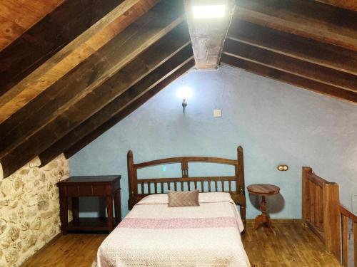 Postel nebo postele na pokoji v ubytování Acebos del Tajo