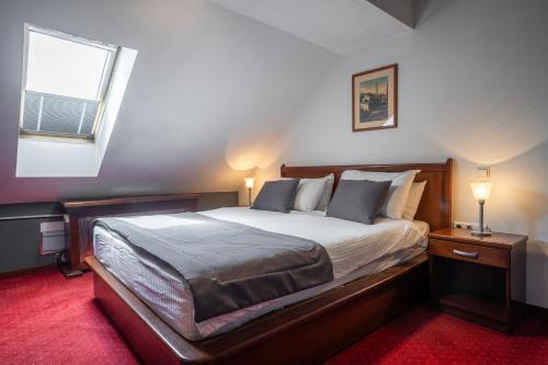 Una cama o camas en una habitación de Hotel Astra