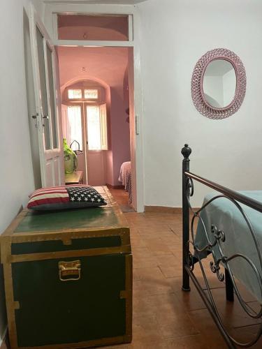 Letto o letti in una camera di Appartamento nel cuore di Campo Imperatore