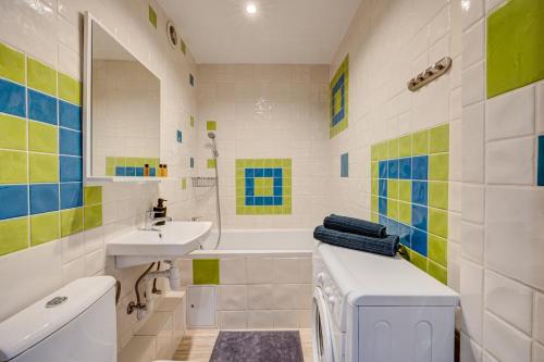 Koupelna v ubytování Apartament Szczecin Kobalt - Kaskada