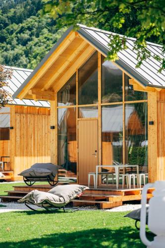Un jardín fuera de Eco Lodges Millstätter See