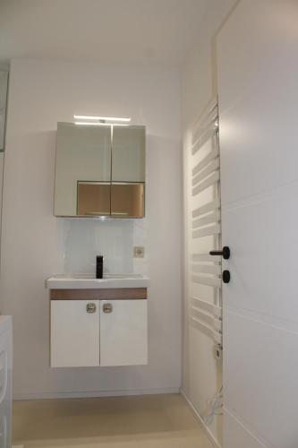 Kúpeľňa v ubytovaní Wohnung am Traunsee