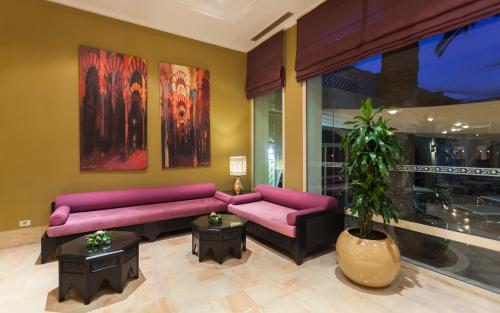 Coin salon dans l'établissement Hotel Marhaba Club