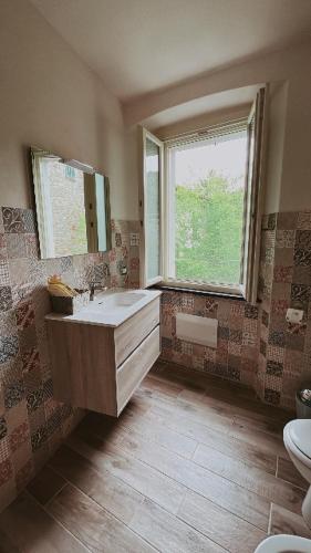 Koupelna v ubytování B&B Il Podestà