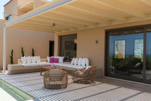 Χώρος καθιστικού στο Villa Ianira