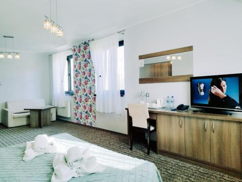 Μια τηλεόραση ή/και κέντρο ψυχαγωγίας στο Hotel Cykada