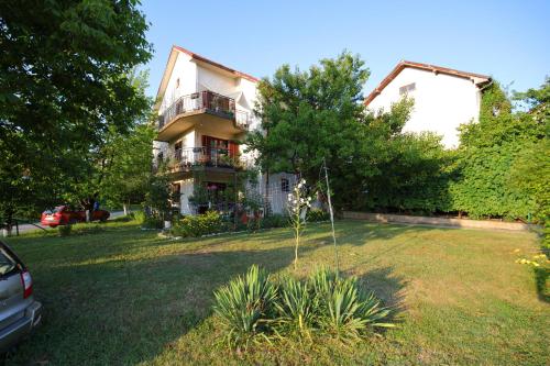 a house with a yard in front of it at Apartman Luki in Soko Banja