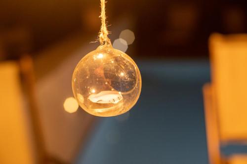 a glass ball hanging from a string at Agriturismo Villa Le Vigne in Montevarchi