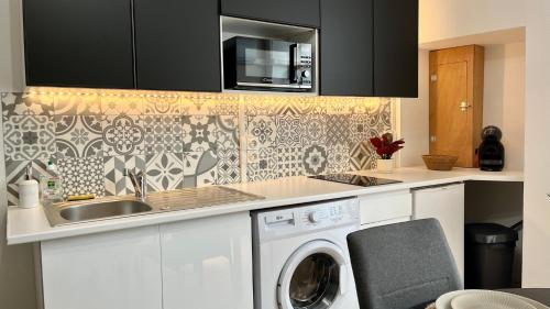 Una cocina o cocineta en La Porte des rêves