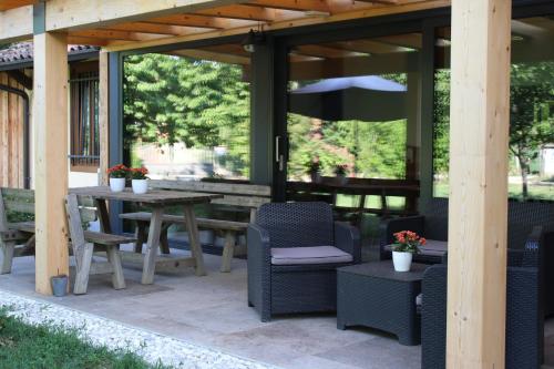 Posezení v ubytování Agriturismo Borg da Ocjs
