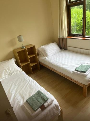 Llit o llits en una habitació de Elegant Suites in Tuam