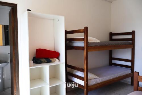 Postel nebo postele na pokoji v ubytování Pousada Ju&Ju à 400 mts DA PRAIA