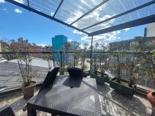 Балкон или терраса в Hotel Boutique San Sebastián Chapinero