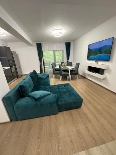 Χώρος καθιστικού στο Agi’s Apartment Predeal
