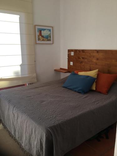 Ένα ή περισσότερα κρεβάτια σε δωμάτιο στο BEGUR, maison 3 chambres La Creu 22, vue sur mer