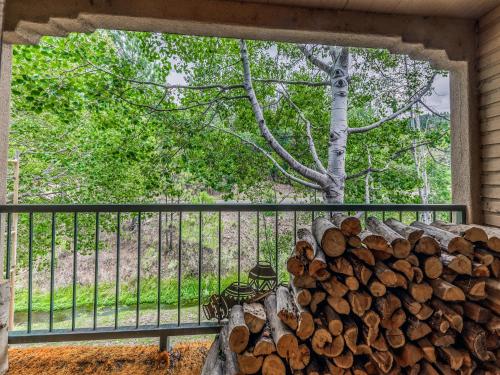 En balkon eller terrasse på Hunters Lodge