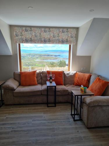 Posezení v ubytování sea view apartment gweedore