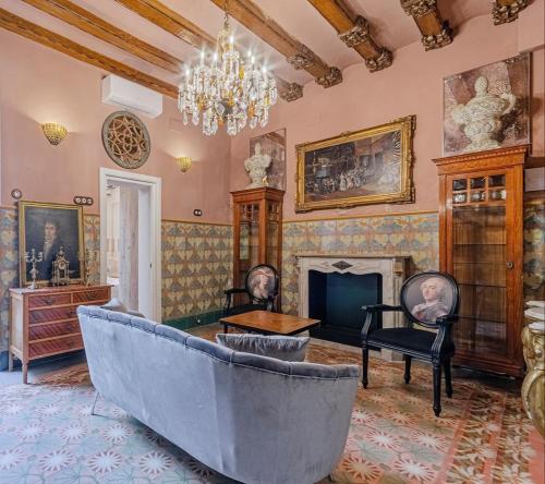 Posezení v ubytování El Petit Palauet