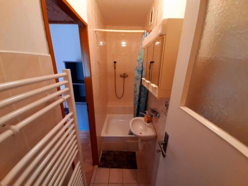 Koupelna v ubytování Apartmány Waldex