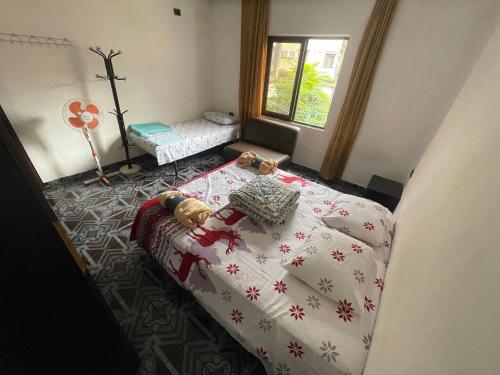 Postel nebo postele na pokoji v ubytování Private Flat In House 17