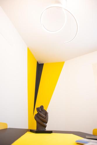 a hand reaching up into a room with a ceiling at Corte Giorgi in Breno