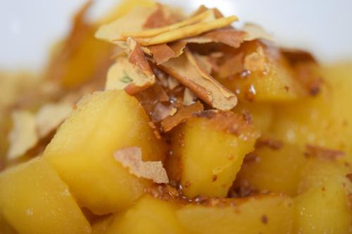 a close up of a pile of food with meat and potatoes at Ardagh Hotel & Restaurant in Clifden
