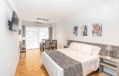 Postel nebo postele na pokoji v ubytování Departamento en el centro turístico de Buenos Aires, excelente ubicación