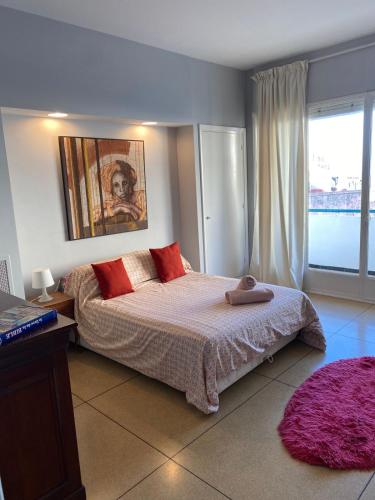 Postel nebo postele na pokoji v ubytování Appartement Tanger face à la Marina