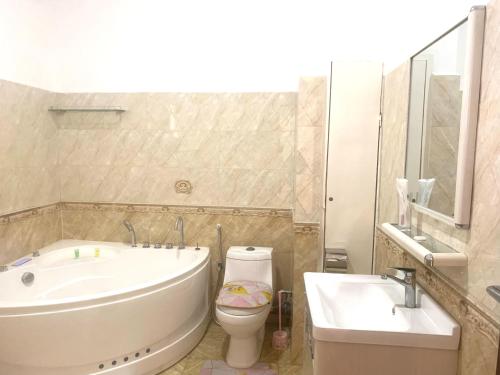 Ένα μπάνιο στο Hôtel Sky blue Mada